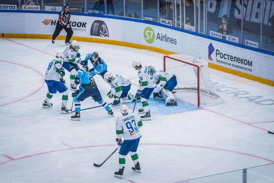 Фото Хоккейная «Сибирь» победила «Салават Юлаев» на третьем матче в плей-офф 96