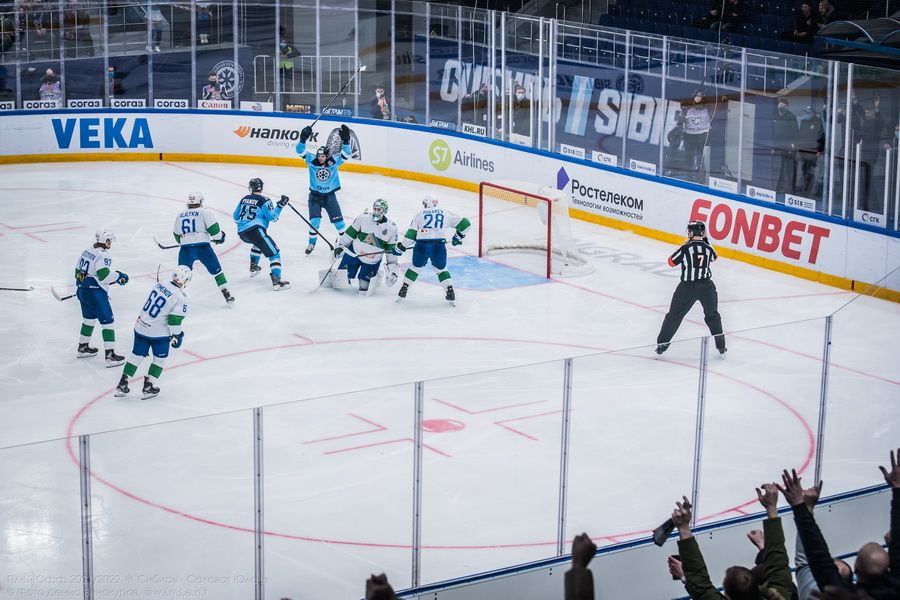 Фото Хоккейная «Сибирь» победила «Салават Юлаев» на третьем матче в плей-офф 27