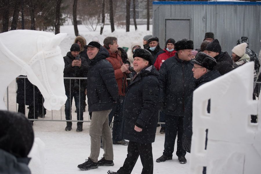 Фото «Мотивы Сибири»: в Новосибирске выбрали лучшую снежную скульптуру 58