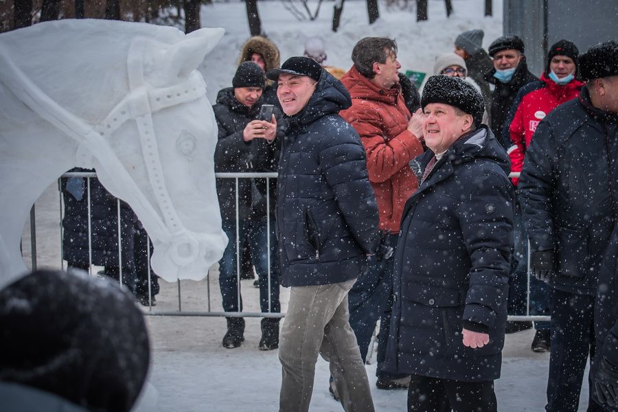 Фото «Мотивы Сибири»: в Новосибирске выбрали лучшую снежную скульптуру 59