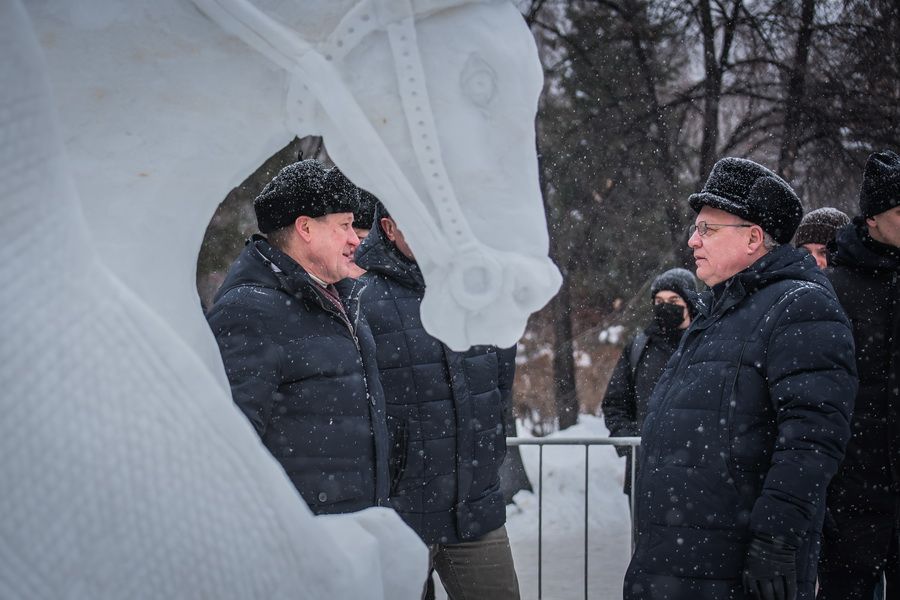 Фото «Мотивы Сибири»: в Новосибирске выбрали лучшую снежную скульптуру 60