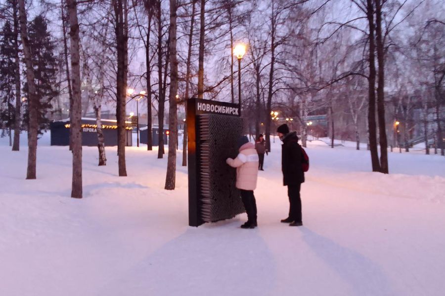 Фото Снежинка не растает: в Новосибирск привезли символ новогодней столицы России 60