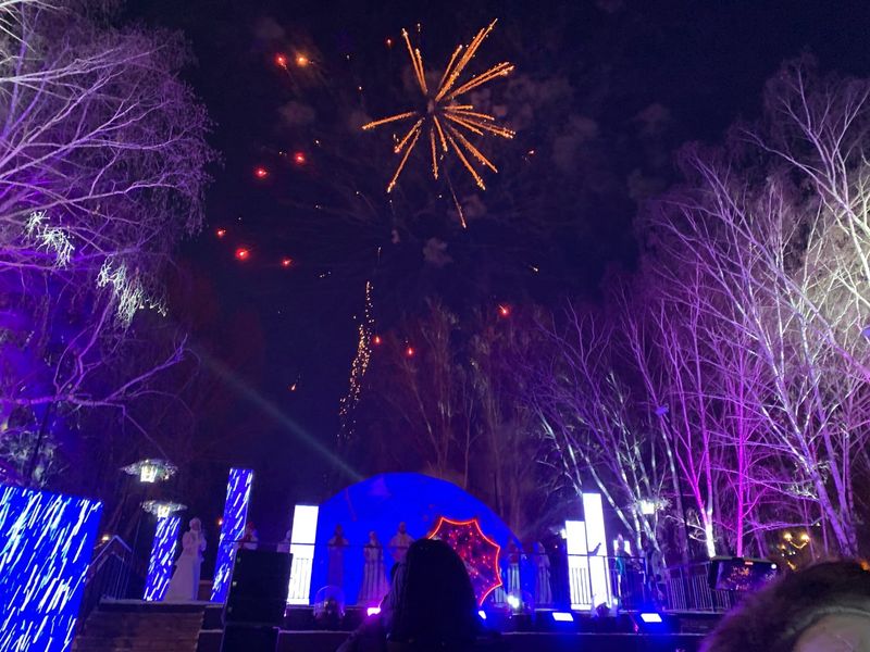 Фото Снежинка не растает: в Новосибирск привезли символ новогодней столицы России 41
