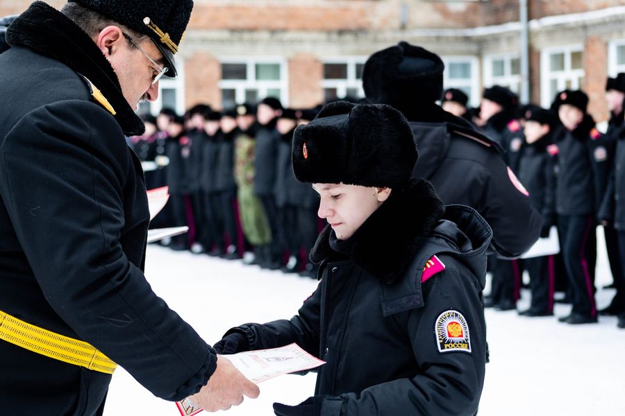 Фото Новосибирские кадеты приняли участие в параде в честь Дня защитника Отечества 6
