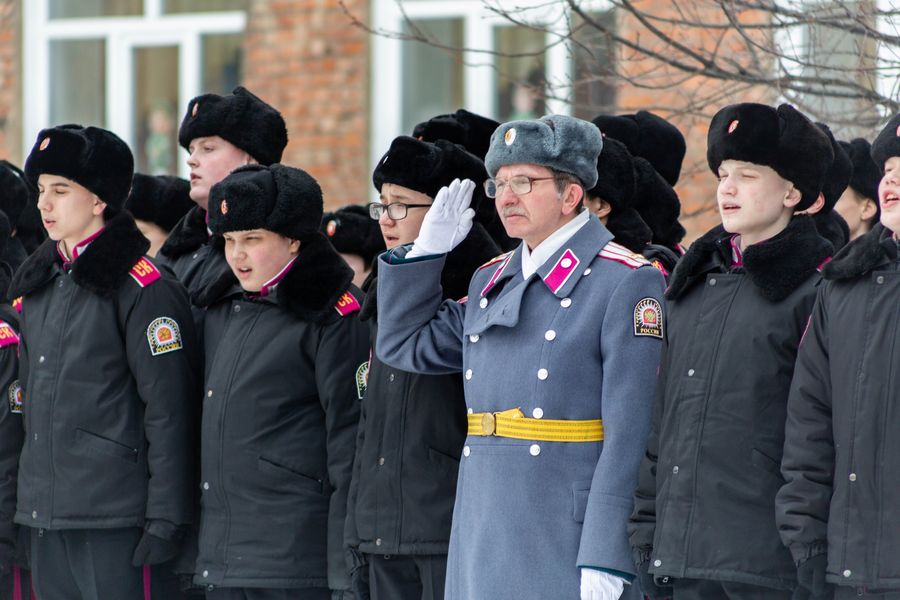 Фото Новосибирские кадеты приняли участие в параде в честь Дня защитника Отечества 14