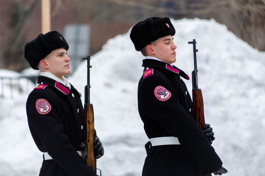 Фото Новосибирские кадеты приняли участие в параде в честь Дня защитника Отечества 16