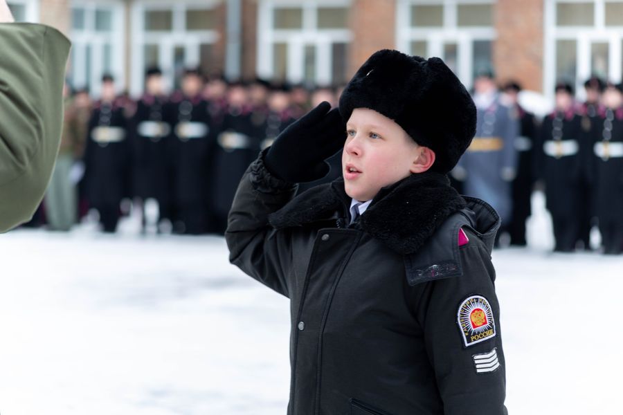 Фото Новосибирские кадеты приняли участие в параде в честь Дня защитника Отечества 17