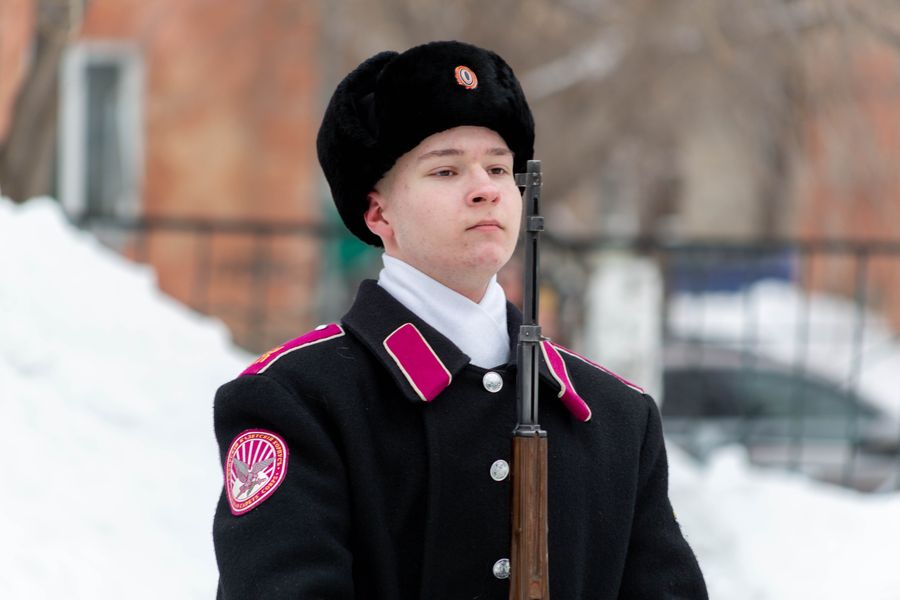 Фото Новосибирские кадеты приняли участие в параде в честь Дня защитника Отечества 61
