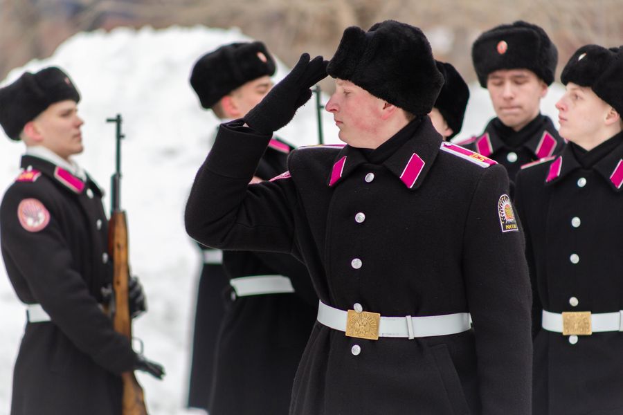 Фото Новосибирские кадеты приняли участие в параде в честь Дня защитника Отечества 51
