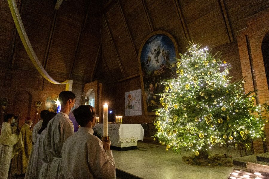 Фото Литургия с запахом хвои: в Новосибирске отпраздновали католическое Рождество 42