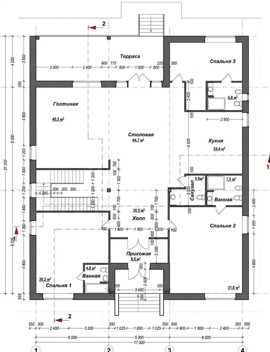 Загородный дом 855,3 м² в районе муниципальный округ Истра