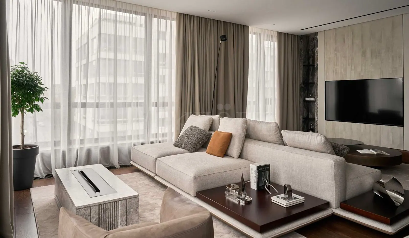 4-комнатная квартира 199,5 м² в ЖК «Фьюжн парк»
