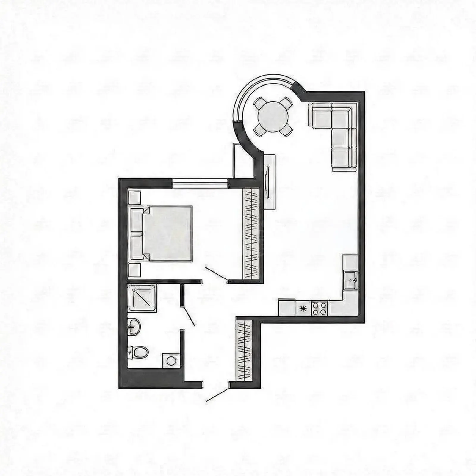 2-комнатная квартира 62,6 м² в ЖК «Миракс Парк»