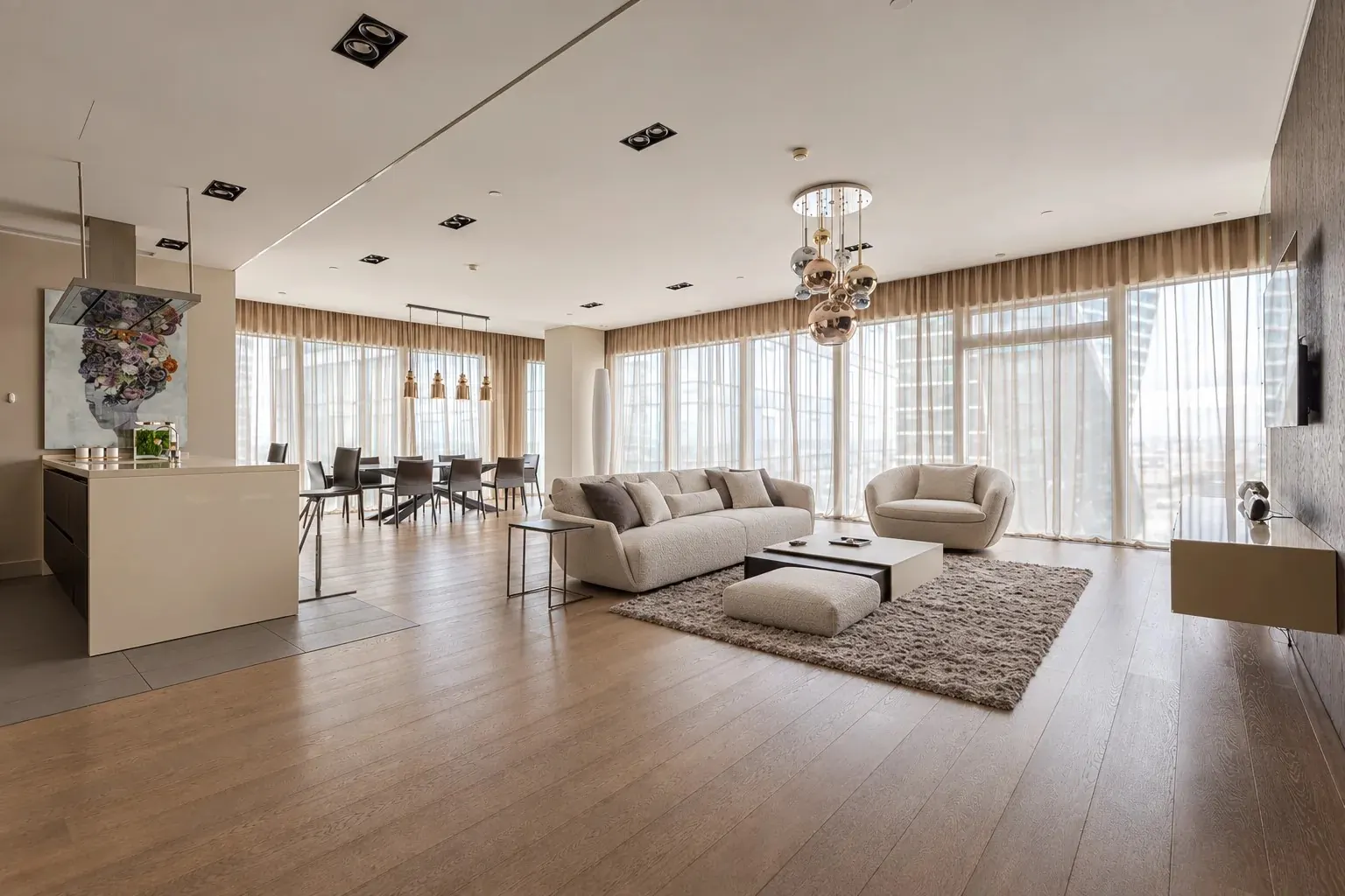 3-комнатная квартира 190 м² в ЖК «Город Столиц»