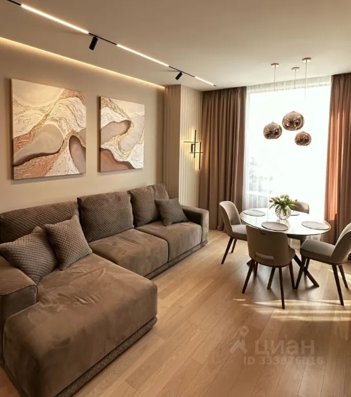 2-комнатная квартира 71,3 м² в ЖК «Небо — Небоскребы на Мичуринском, 56»