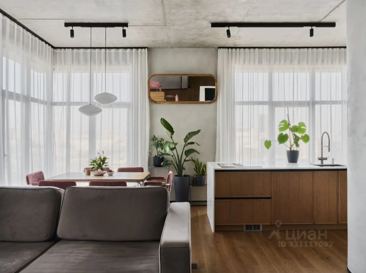 3-комнатная квартира 67,7 м² в ЖК «Зорге 9»