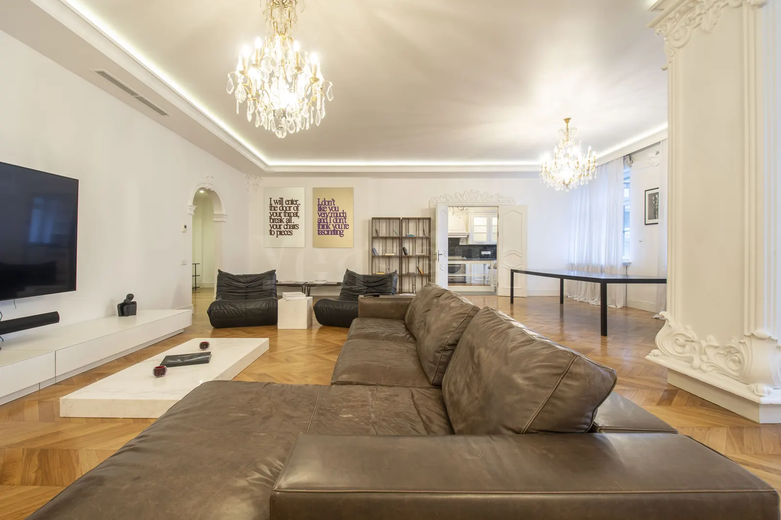4-комнатная квартира 255,7 м² в ЖК «Остоженка Парк Палас»