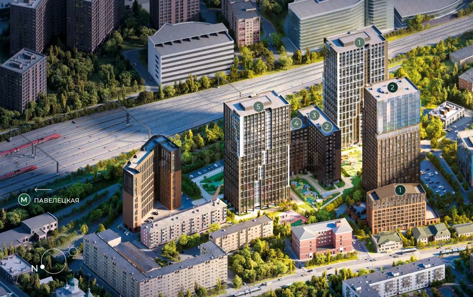 3-комнатная квартира 64,33 м² в ЖК «Павелецкая от Гранель»