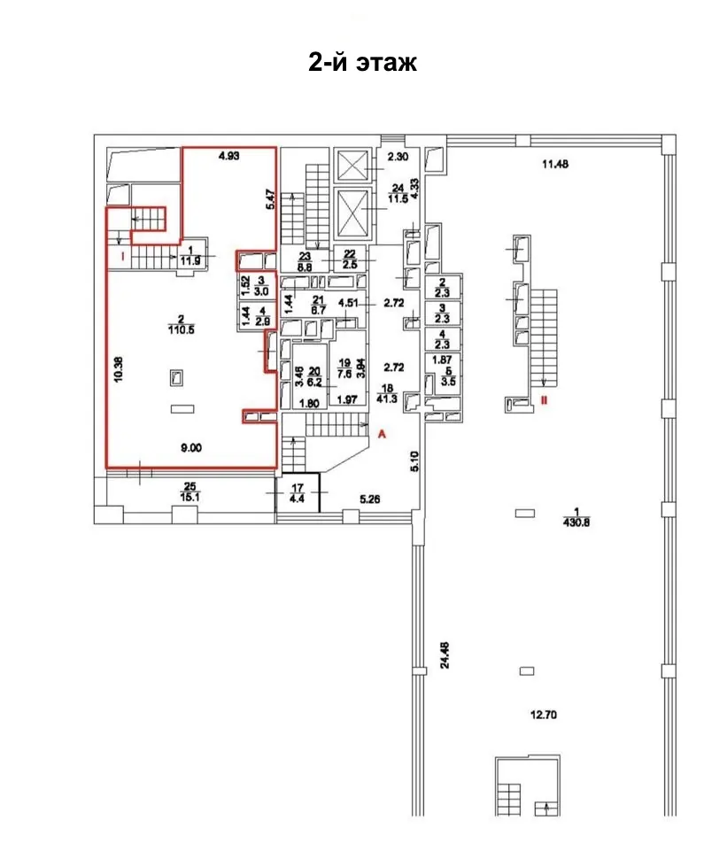 Коммерческое помещение 173,2 м² в ЖК «Садовые кварталы»