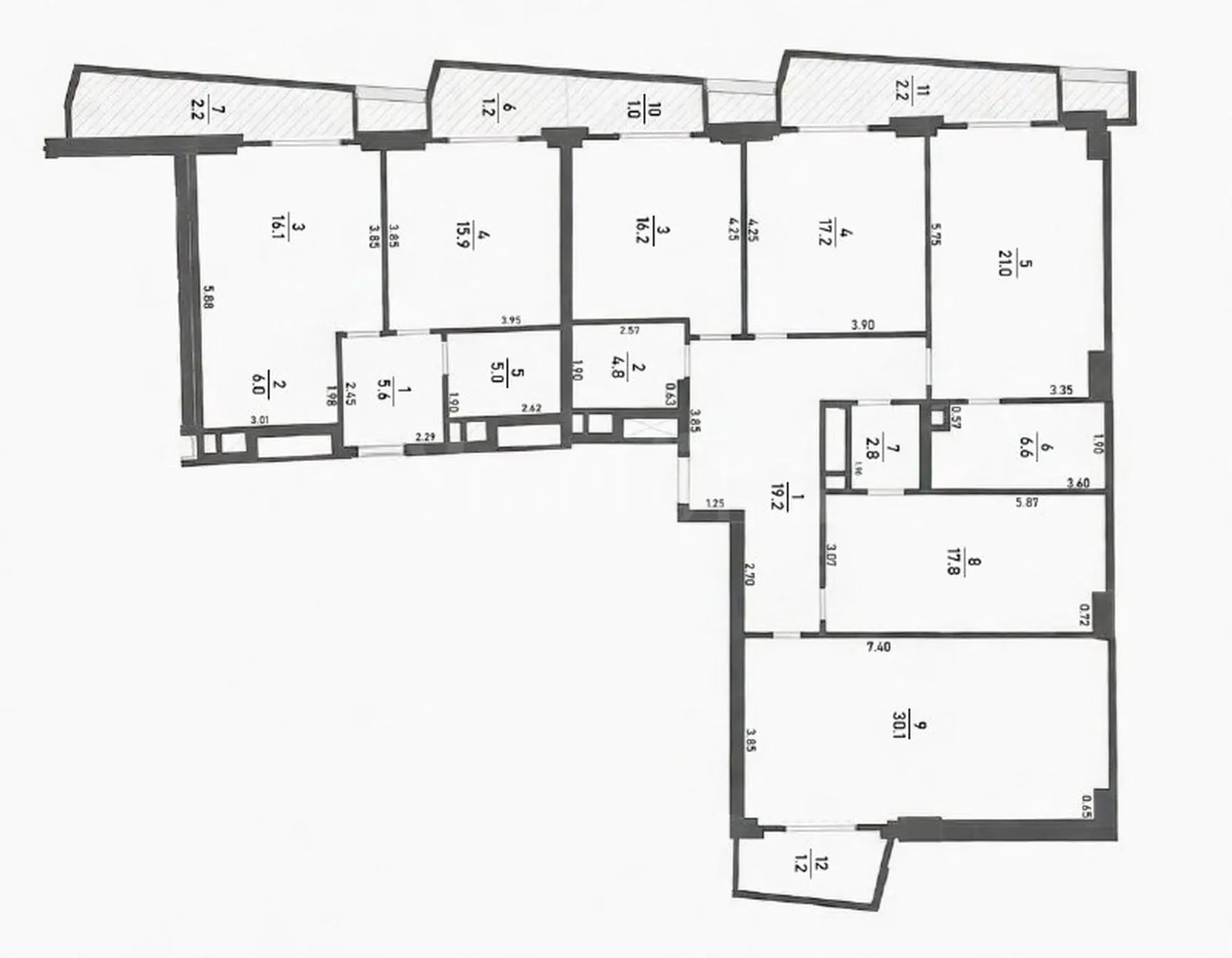 Квартира 184,3 м² в ЖК «Событие»