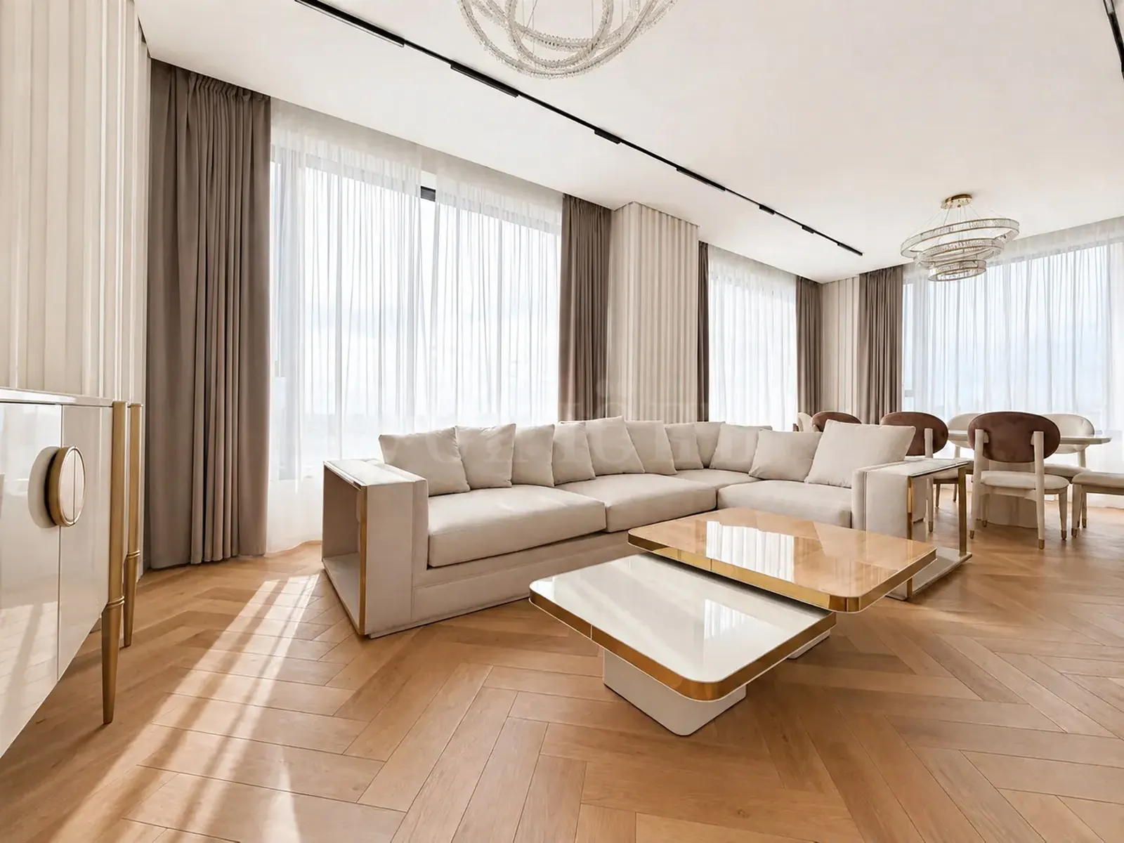4-комнатная квартира 136,1 м² в ЖК «Небо — Небоскребы на Мичуринском, 56»