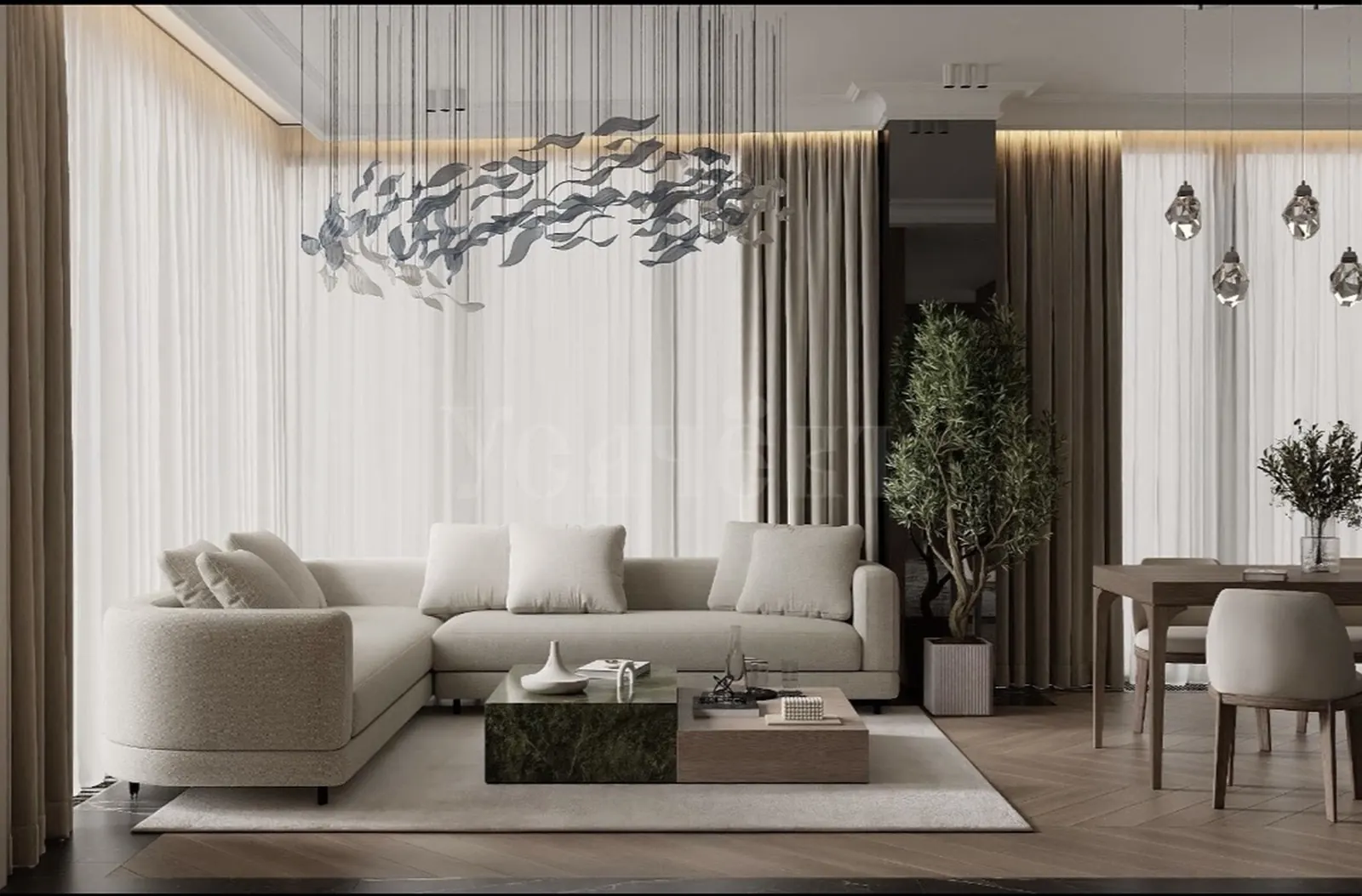 4-комнатная квартира 124,1 м² в ЖК «HIGH LIFE»
