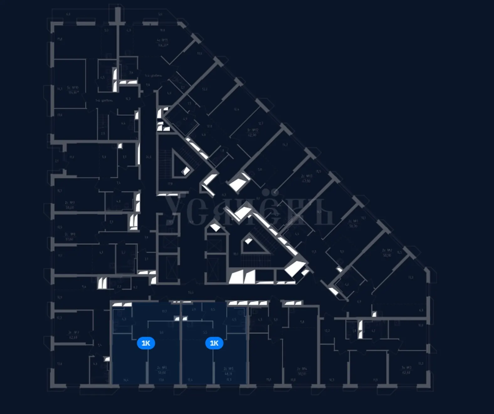 3-комнатная квартира 76,9 м² в ЖК «Скай Спутник»