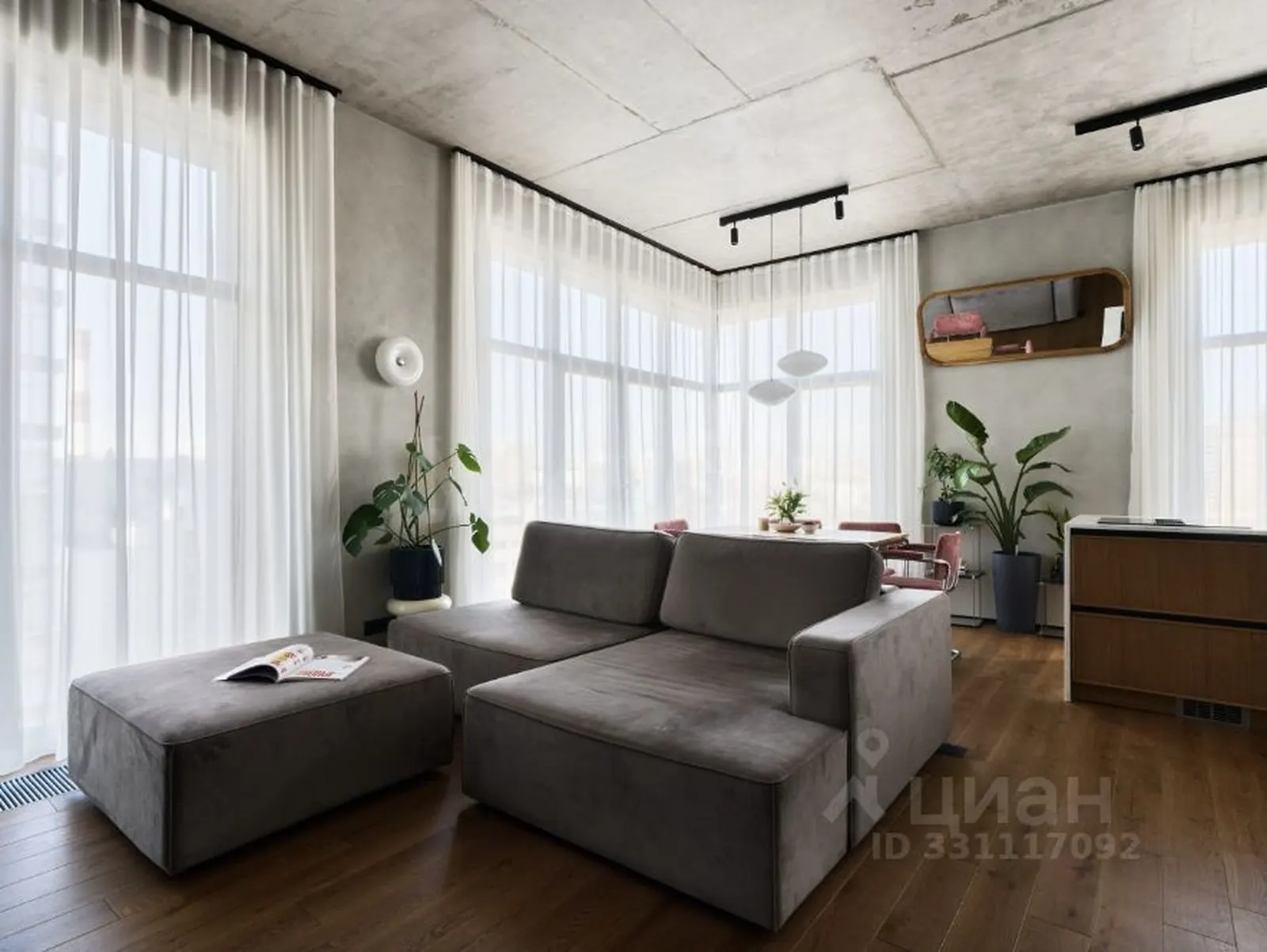 3-комнатная квартира 67,7 м² в ЖК «Зорге 9»