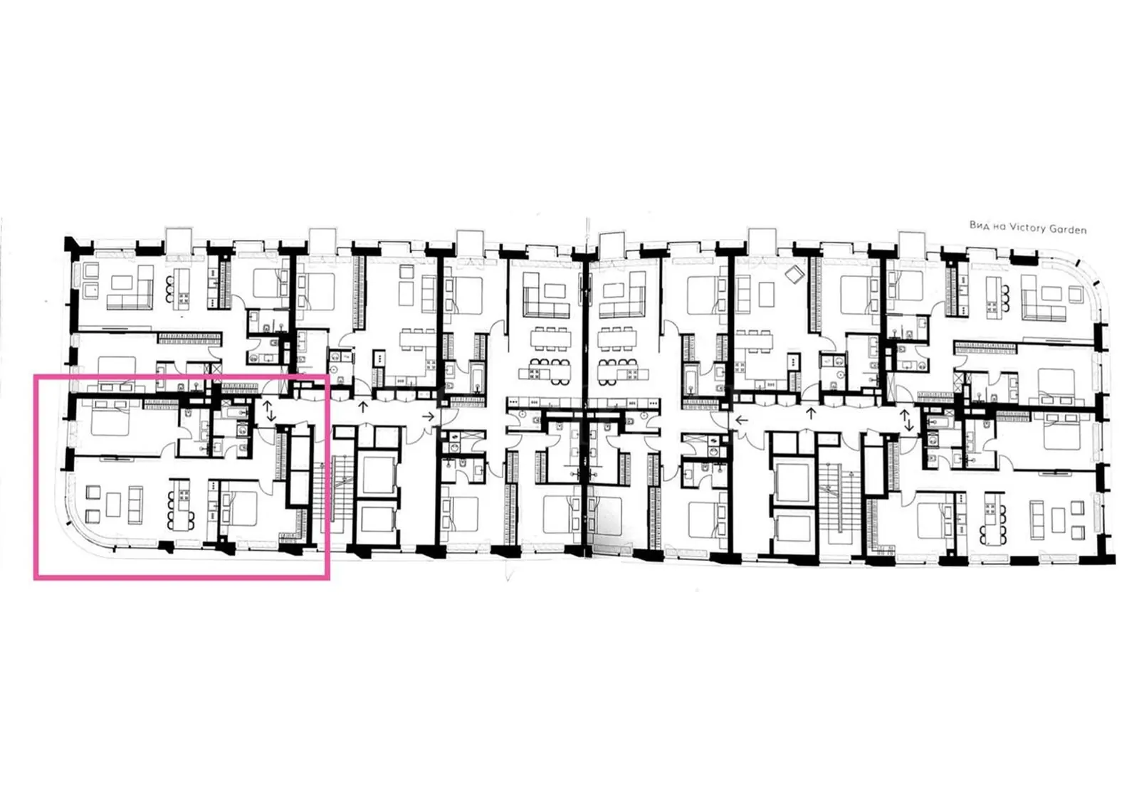 3-комнатная квартира 104,3 м² в ЖК «Victory Park Residences (Виктори Парк Резиденсез)»