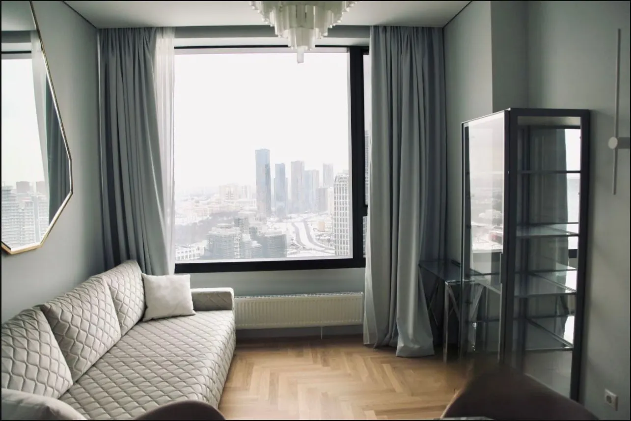 1-комнатная квартира 48,4 м² в ЖК «Небо — Небоскребы на Мичуринском, 56»