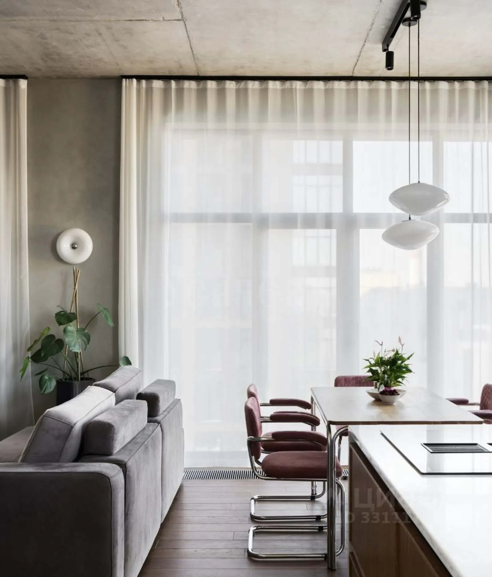 3-комнатная квартира 67,7 м² в ЖК «Зорге 9»
