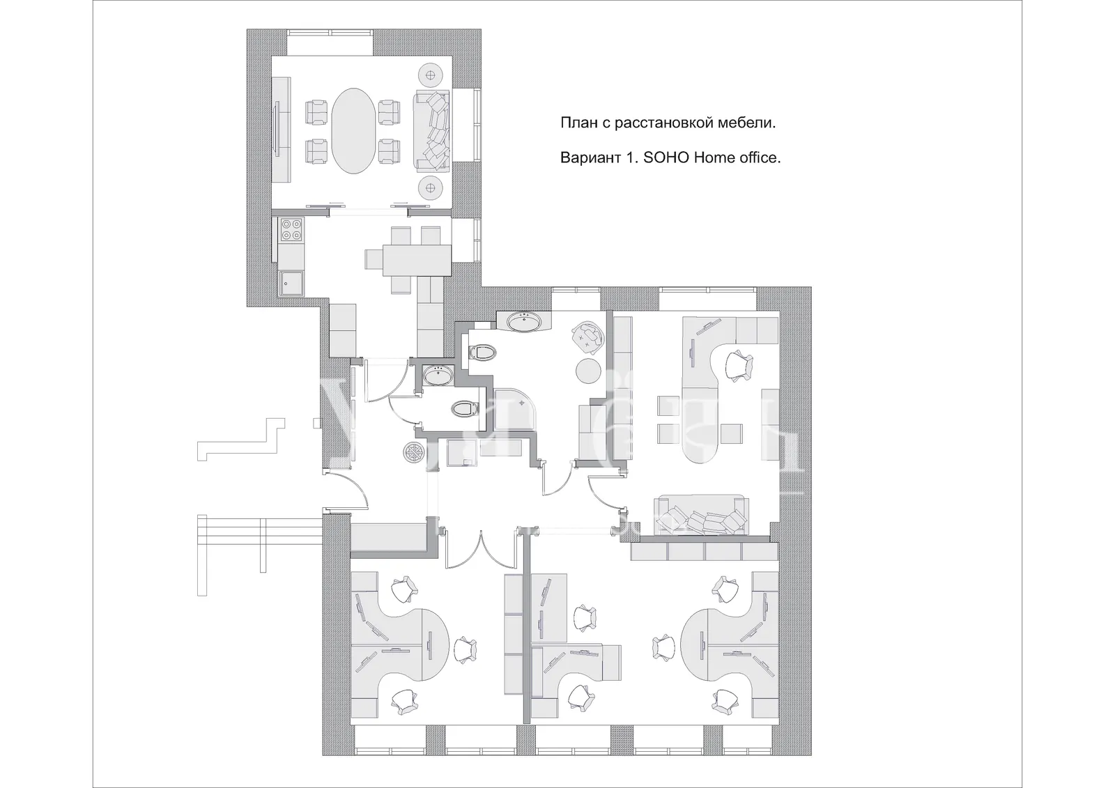 4-комнатная квартира 106,2 м² в районе Москва