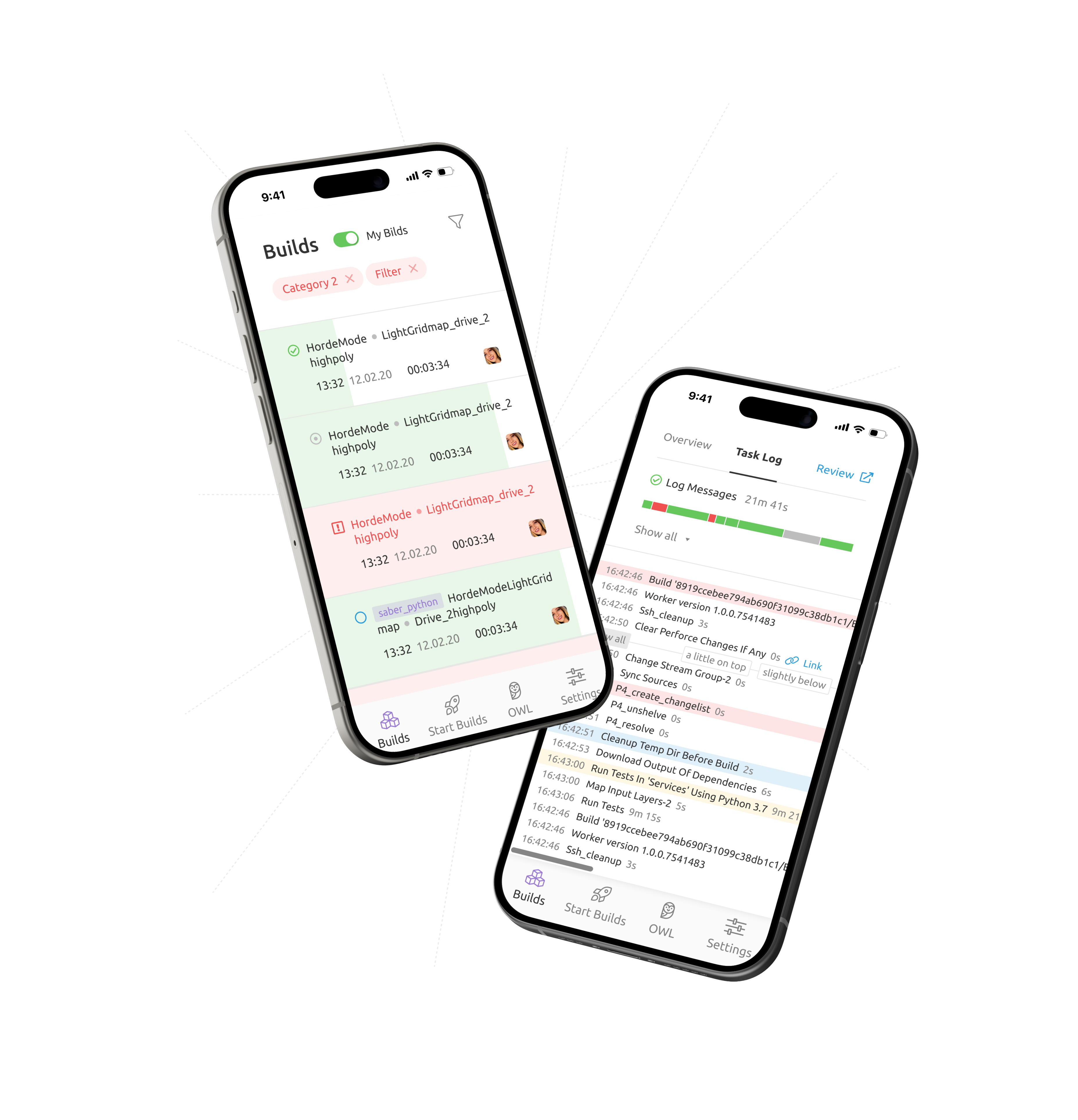 Адаптировали дизайн под мобильную версию, чтобы разработчики могли видеть, насколько успешно запускаются и отрабатываются билды Изображение