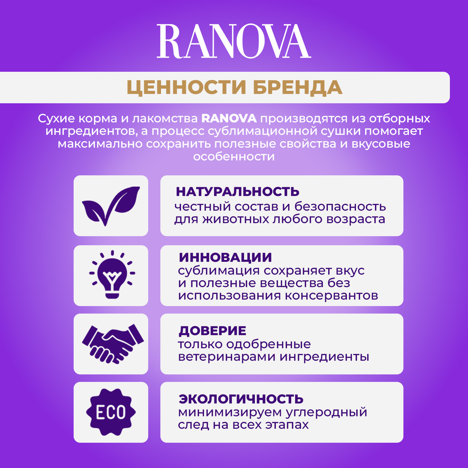 Лакомство Ranova для кошек сублимированное Тунец, 50 г
