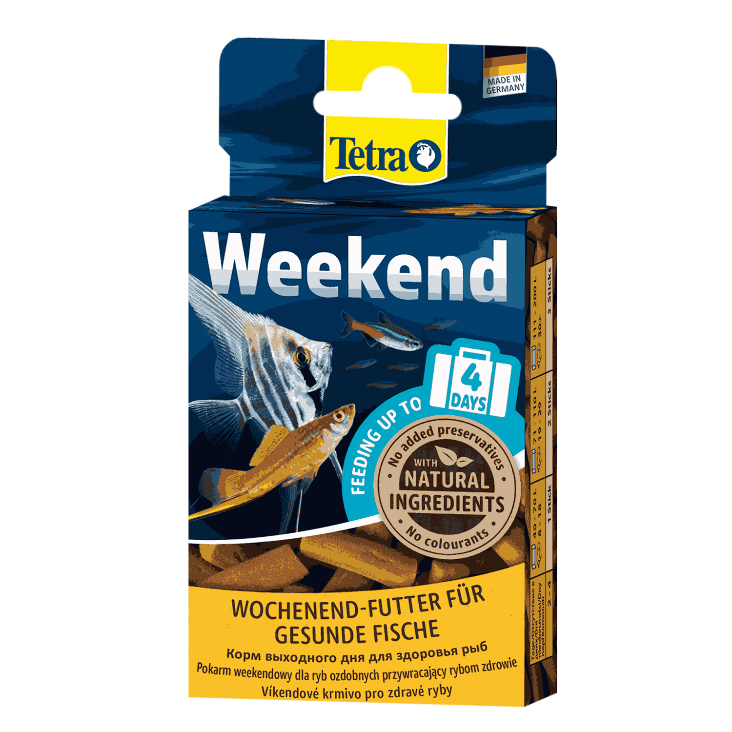 Tetra Weekend корм для рыб в палочках "отпуск 4 дня" 20 шт.