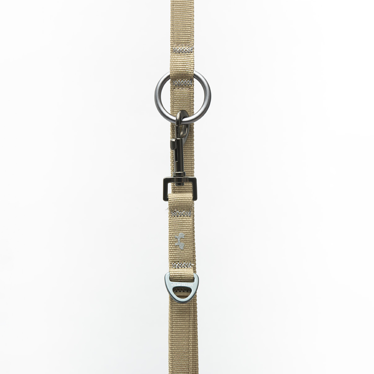 Поводок-перестежка United Pets для собак Citylife 2 х 200 см бежевый