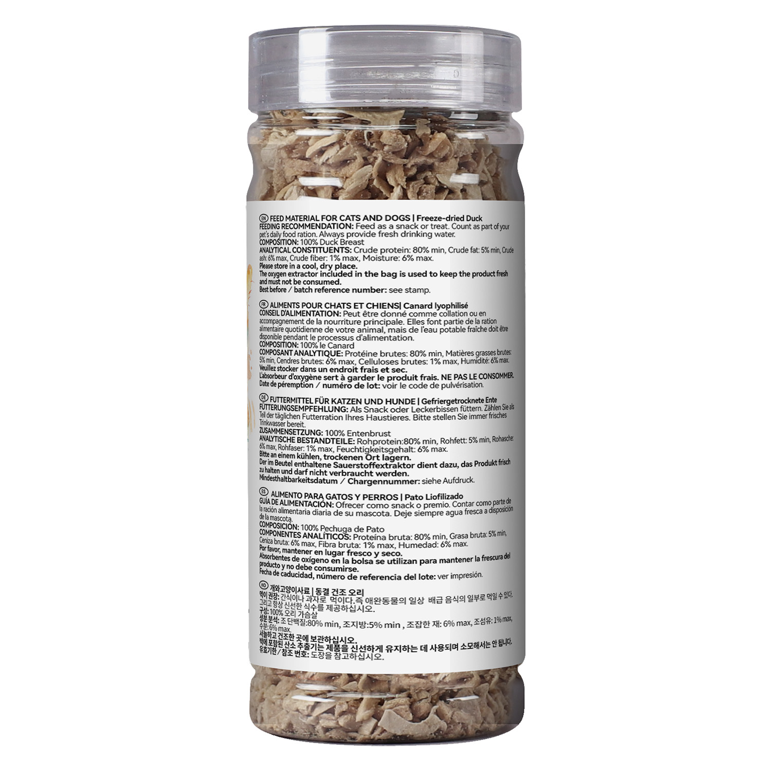 Лакомство Ranova для собак Порошок из сублимированной утки, 60 г