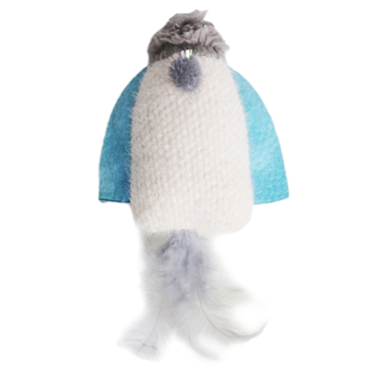 Игрушка Petpark для кошек Космический корабль с перьями и кошачьей мятой 20 см