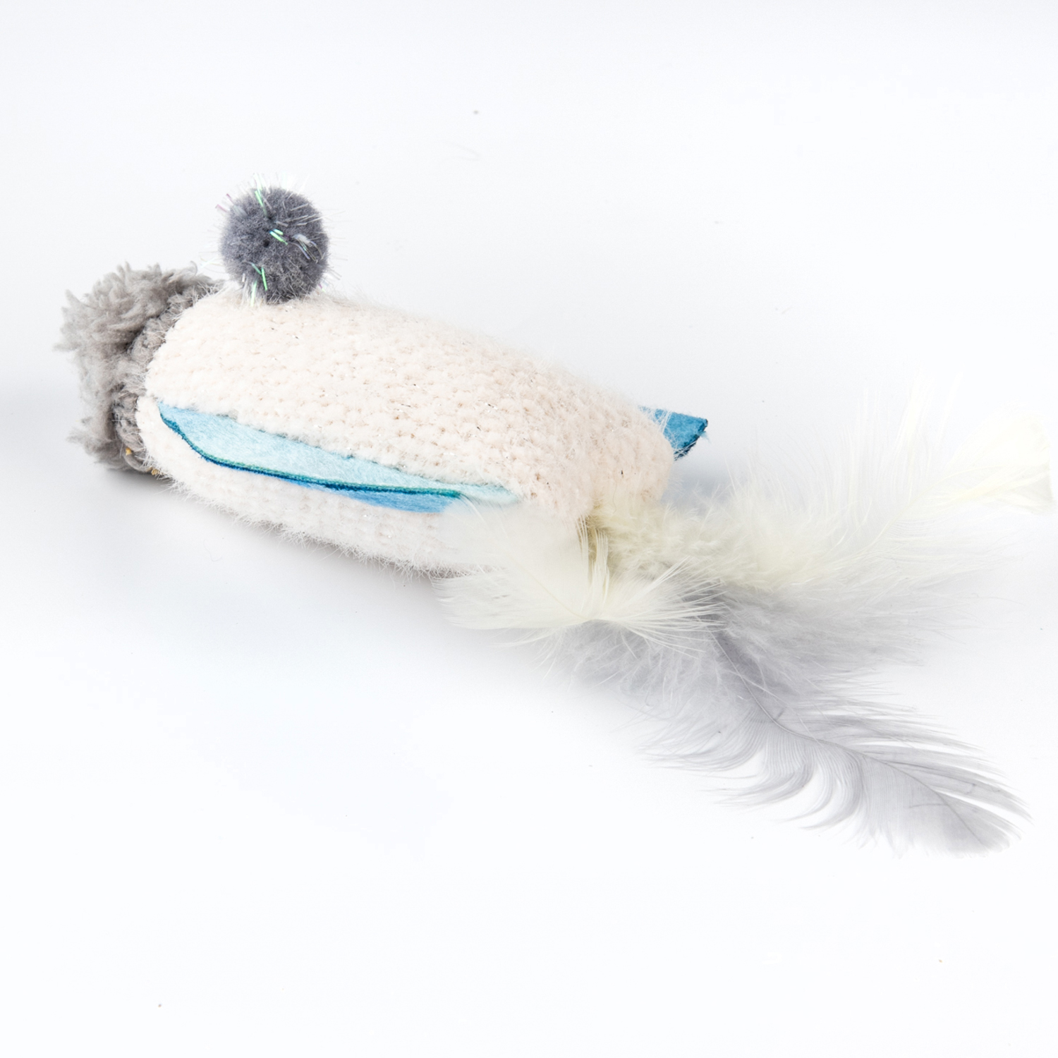 Игрушка Petpark для кошек Космический корабль с перьями и кошачьей мятой 20 см