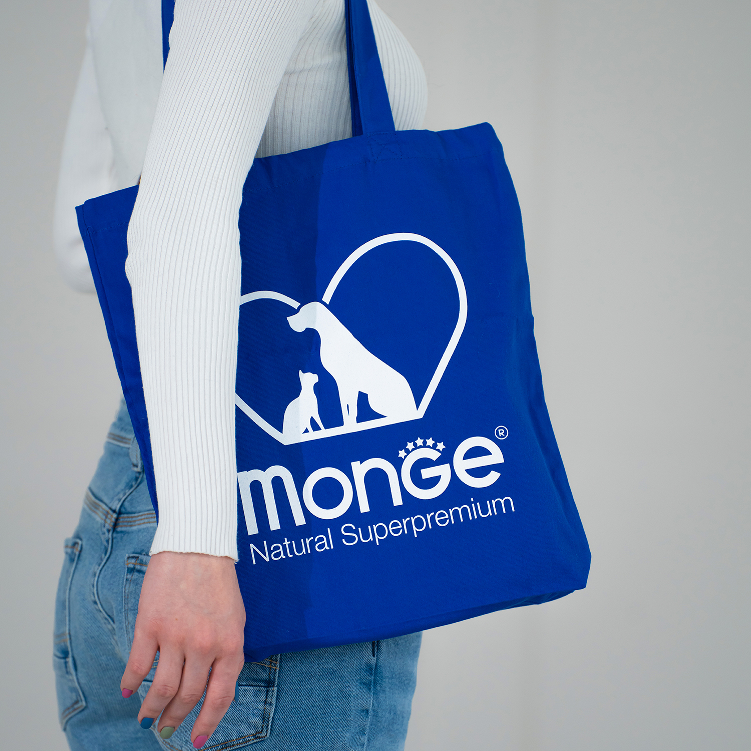 Monge Gift Shop сумка шоппер синяя премиум коллекция
