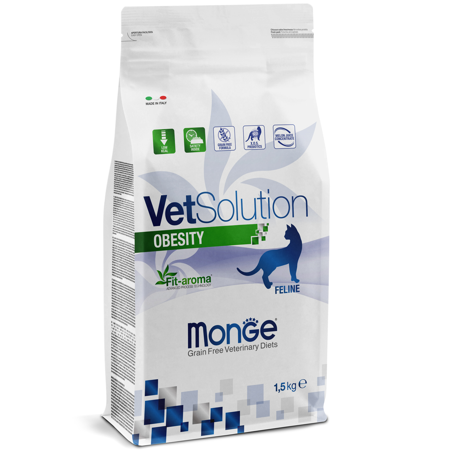 Ветеринарная диета Monge VetSolution Cat Obesity Обесити для кошек при избыточном весе 1,5 кг