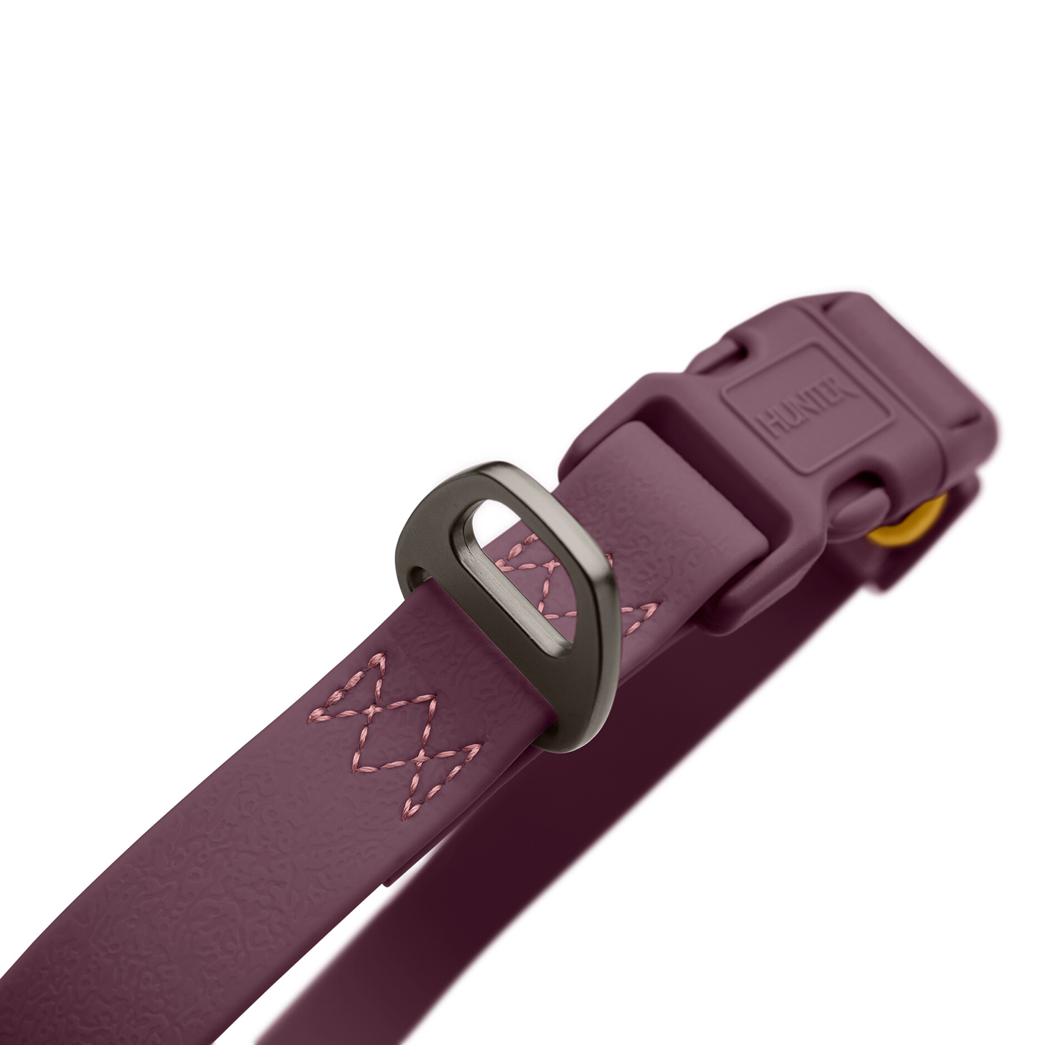 Hunter ошейник для собак Havanna L (40-55 см), биотановый, бордовый