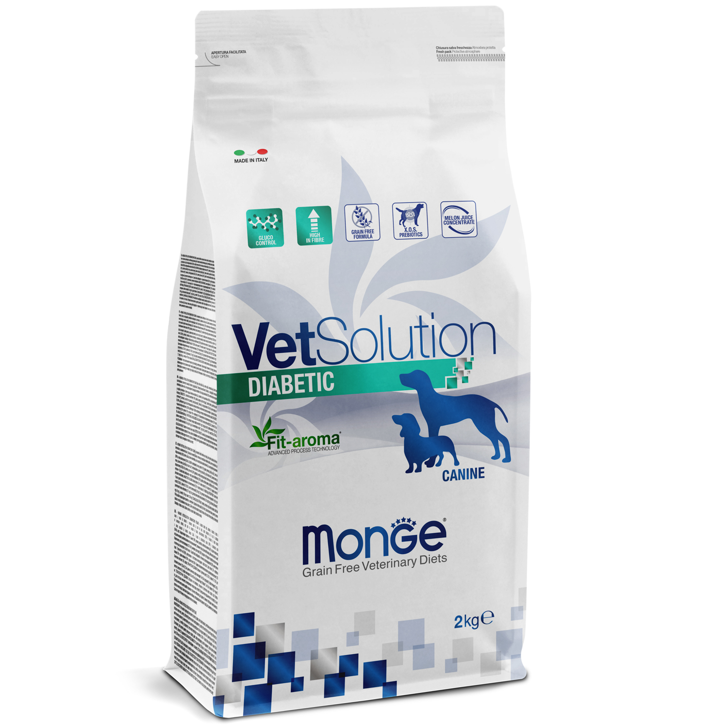 Ветеринарная диета Monge VetSolution Dog Diabetic Диабетик для собак при сахарном диабете 2 кг