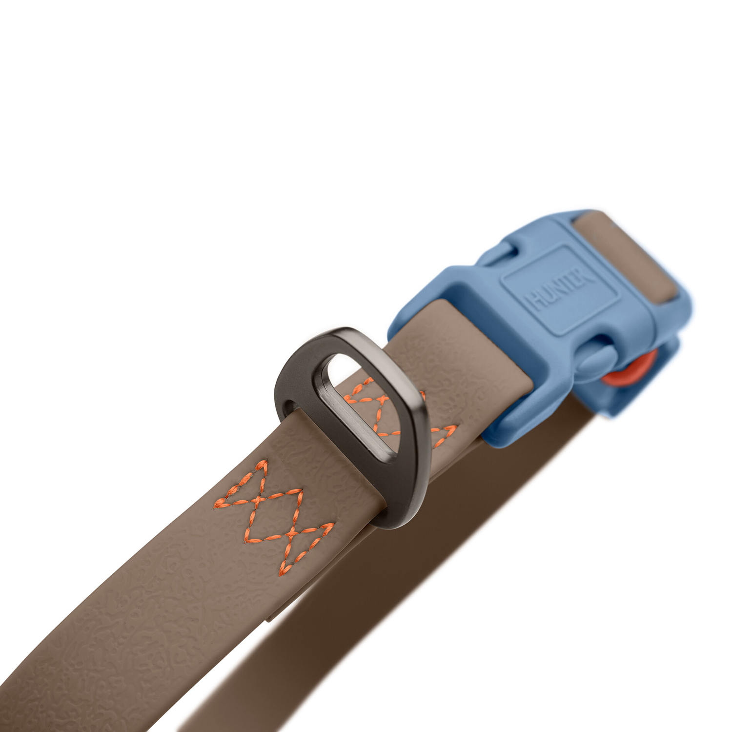 Hunter ошейник для собак Havanna M (30-45 см), биотановый, дымчатый серый