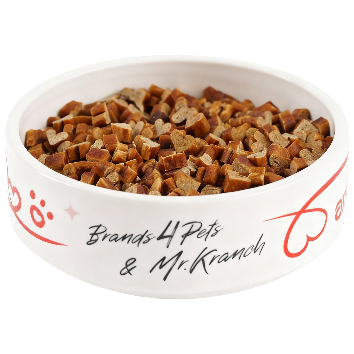Лимитированная фарфоровая миска Mr.Kranch × Brands4Pets «Amore» 350 мл, белая