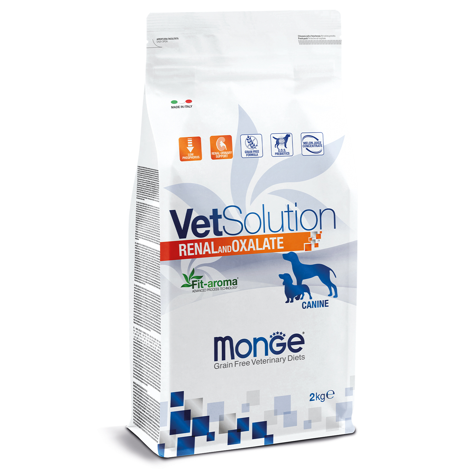 Ветеринарная диета Monge VetSolution Dog Renal and Oxalate Ренал и Оксалат для собак при ХПН 2 кг