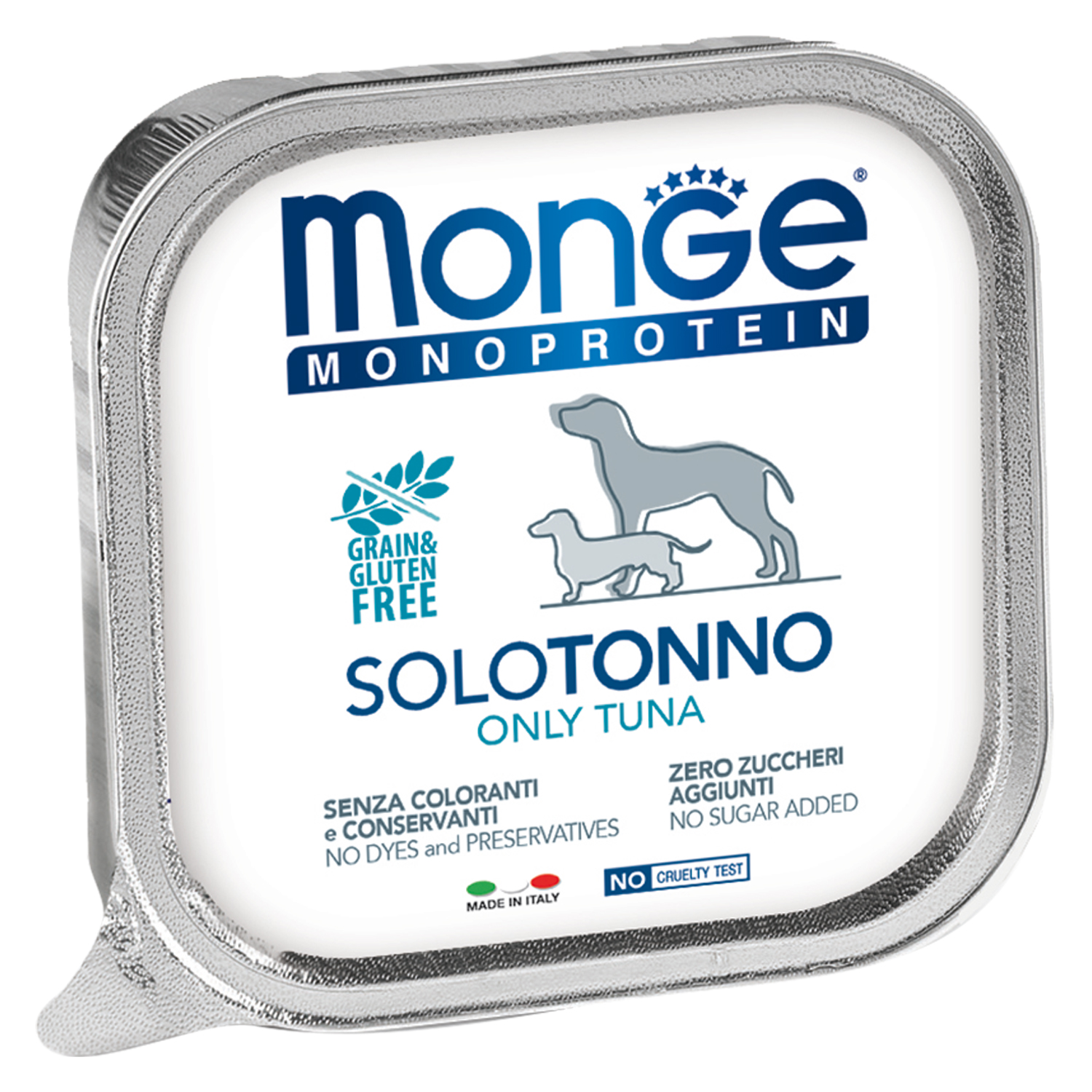 Monge Dog Monoprotein Solo консервы для собак паштет из тунца 150г
