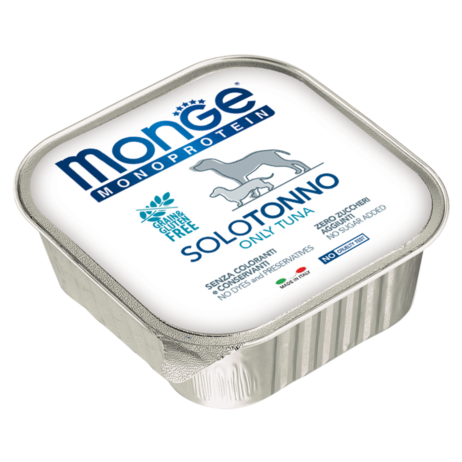 Влажный корм Monge Dog Monoprotein для собак, паштет из тунца, консервы 150 г