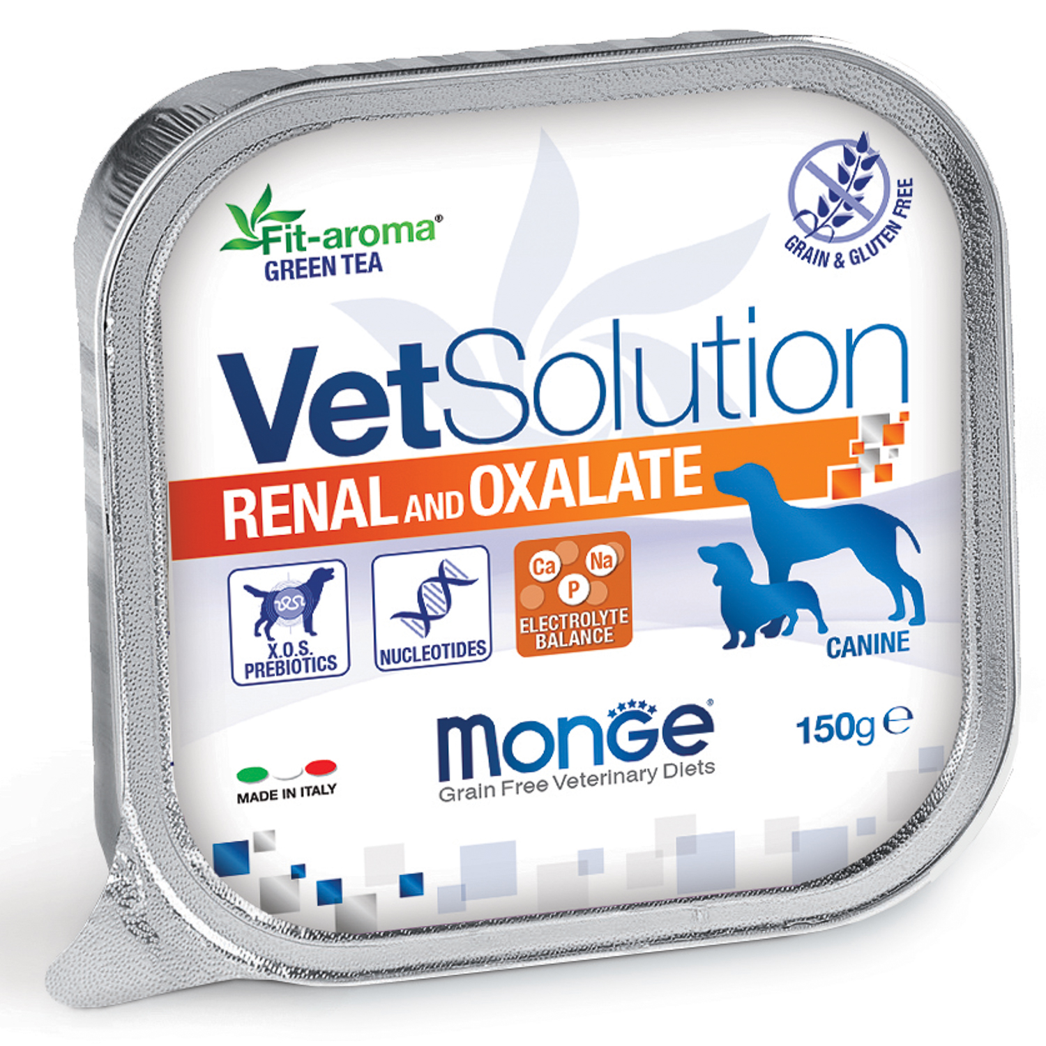 Ветеринарная диета Monge VetSolution Dog Renal and Oxalate Ренал и Оксалат для собак при ХПН и профилактике образования уролитов оксалата кальция 150г