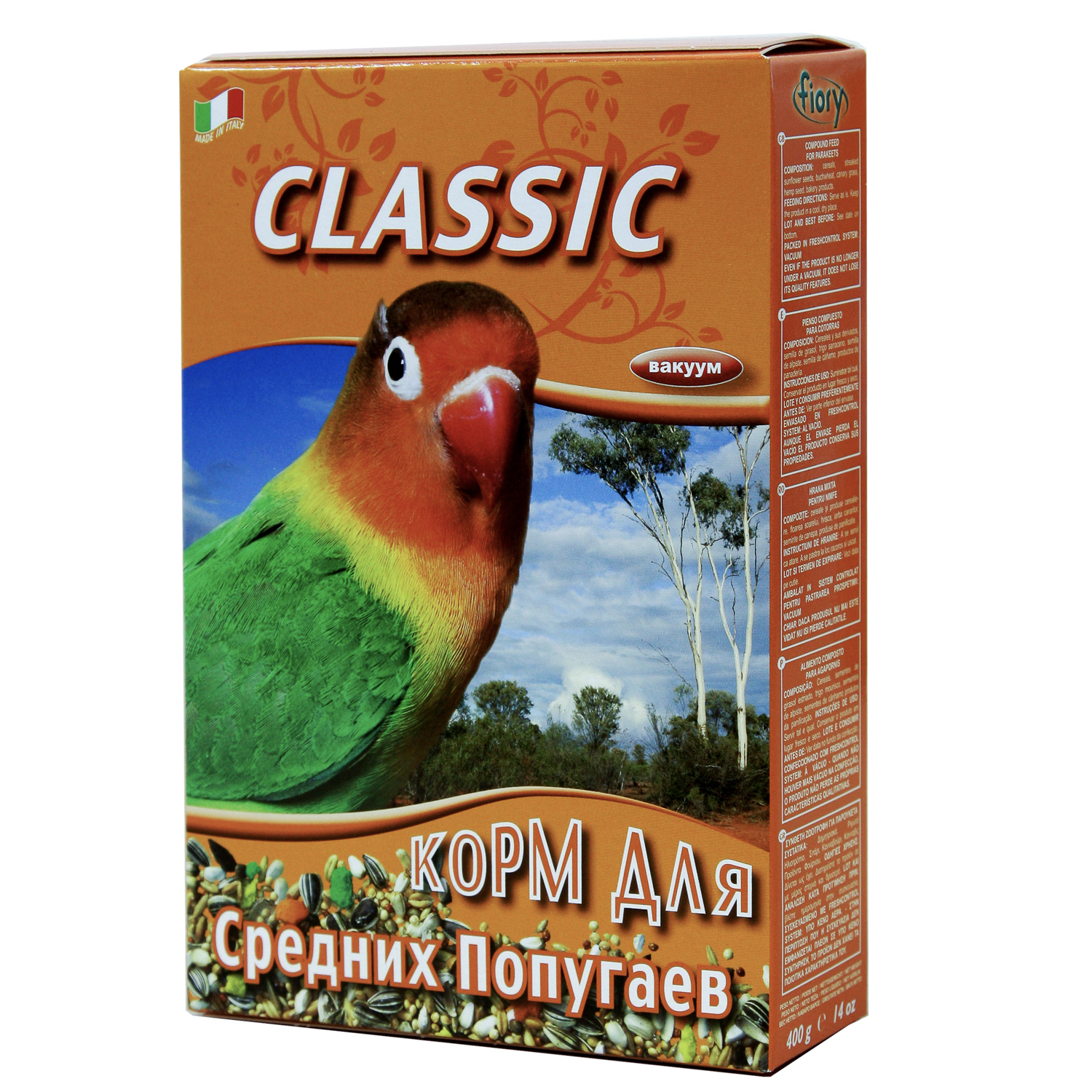 FIORY корм для средних попугаев Classic 400 г